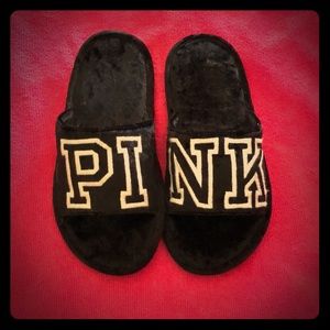 🚫SOLD- Pink Velvet Slippers